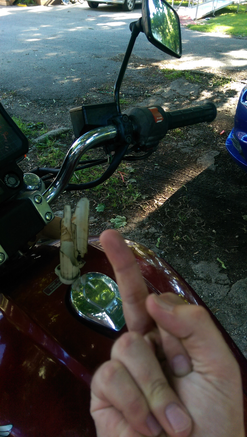 Illustration for article titled Another 40 miles of practice on the bike tonight after repairs.